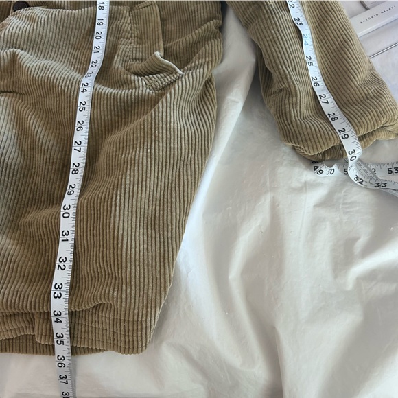 LAND-Y-LAZE Vtg 50-60s Wide Wale Corduroy Barn Coat Plaid Blanket Lined Mens M - Picture 11 of 13